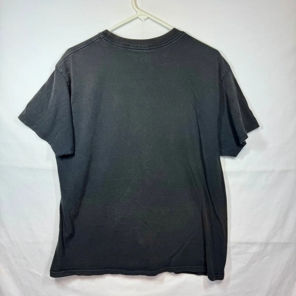 Levi's Graphic Tee Distressed Logo Print Casual Black T-Shirt Sz‎ Large Y2K